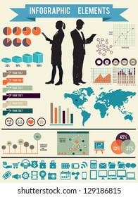 Set of infographic elements for design - vector elements