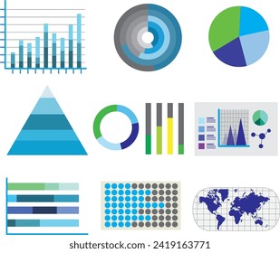 Set of infographic elements , detailed information, graphic illustrations. Graphic elements, business and investment information.