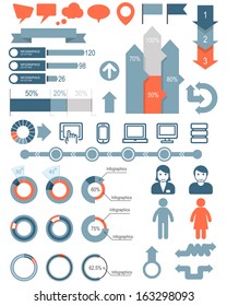 Set Of Infographic Elements And Icons