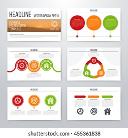Set of infographic elements. Presentation template. Book cover design. Vector illustration