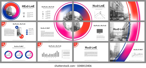 Set of infographic elements for presentation templates. Corporate Business Card. Modern brochure, layout. Flyer design.