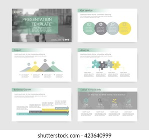 Set of infographic elements for presentation templates. Leaflet, Annual report, book cover design, corporate report . Brochure, layout, Flyer template design. Flat business style set.