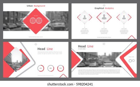 Set of infographic elements for presentation templates. Corporate Business Card. Modern brochure, layout. Flyer design.