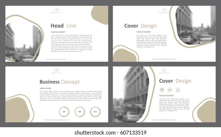 Set of infographic elements for presentation templates. Corporate Business Card. Modern brochure, layout. Flyer design.