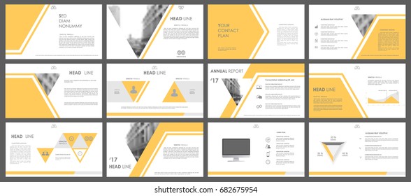 Set of infographic elements for presentation templates. Corporate Business Card. Modern brochure, layout. Flyer design.