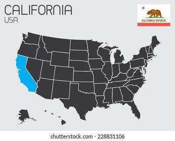 A Set of Infographic Elements for the State of California