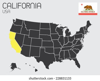 A Set of Infographic Elements for the State of California