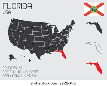 A Set of Infographic Elements for the State of Florida