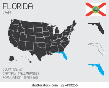 A Set of Infographic Elements for the State of Florida