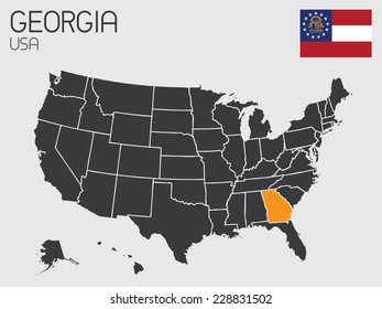 A Set of Infographic Elements for the State of Georgia