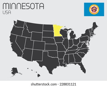 A Set of Infographic Elements for the State of Minnessota