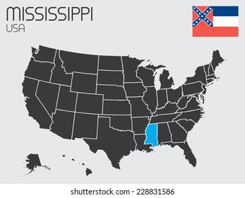 A Set of Infographic Elements for the State of Mississippi