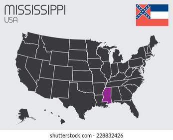 A Set of Infographic Elements for the State of Mississippi