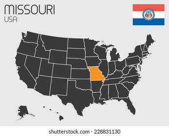 A Set of Infographic Elements for the State of Missouri
