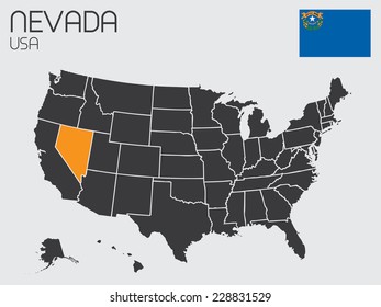 A Set of Infographic Elements for the State of Nevada