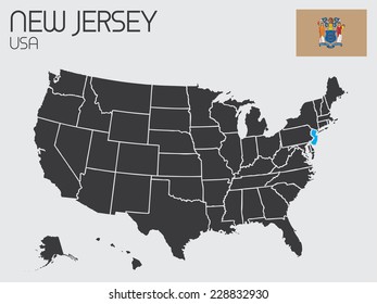 A Set of Infographic Elements for the State of New Jersey