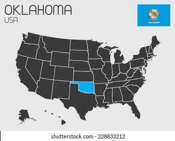A Set of Infographic Elements for the State of Oklahoma