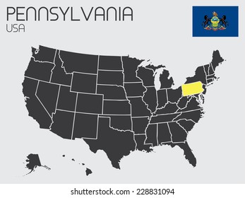 A Set of Infographic Elements for the State of Pennsylvania