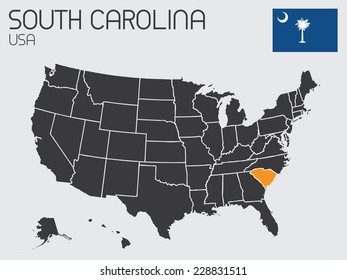 A Set of Infographic Elements for the State of South Carolina