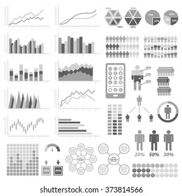 Set of infographic elements. Templates for infographic. Elements and icons collection. Vector illustrations