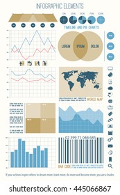 set of infographic elements, web technology icons. vector timeline, option graph, bar code symbol. pie chart info graphic icon. economy statistic and financial growth report presentation banner