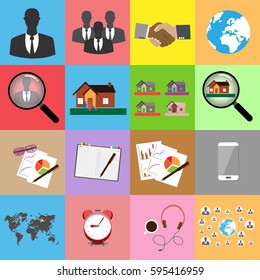 Set of  Infographic icons for Business,Marketing,Network Marketing,Real Estate.Vector Illustration.