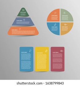 Set of infographic icons with place for your text