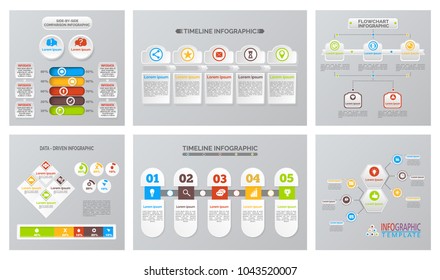 Set of Infographic illustration in vector. Can be used for websites, templates, business presentation, banners, design. Illustrates ideas, statements, product characteristics, well defined structure