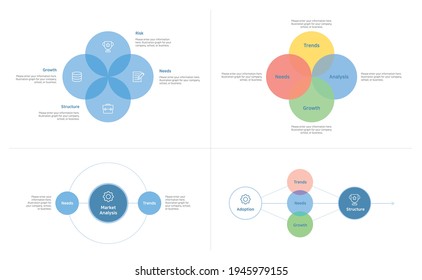 Set of infographic illustrations for presentations. Presentation, flyer, annual report, book, brochure, flyer template design.