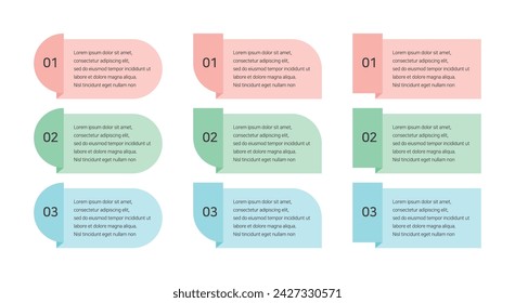 Conjunto de ilustraciones infográficas para presentaciones. Presentación, folleto, informe anual, libro, folleto, diseño de plantilla de folleto.