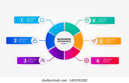 set Infographic stack chart design with icons and options or steps. Infographics for business concept. Can be used for presentations banner, workflow layout, process diagram, flow chart,