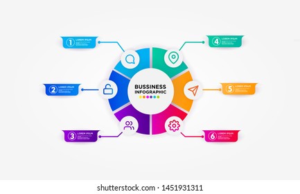 set Infographic stack chart design with icons and options or steps. Infographics for business concept. Can be used for presentations banner, workflow layout, process diagram, flow chart,