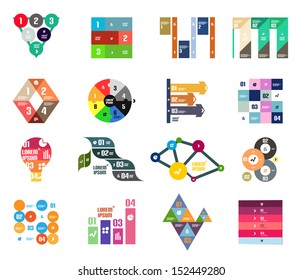 Set of infographic templates