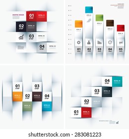 set of infographic templates