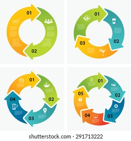 set of infographic templates