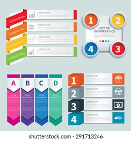 set of infographic templates