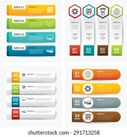 set of infographic templates