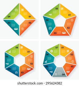 set of infographic templates