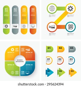 set of infographic templates
