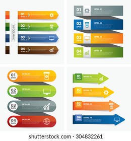 set of infographic templates