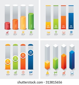 Satz von Infografik-Vorlagen