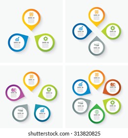 set of infographic templates