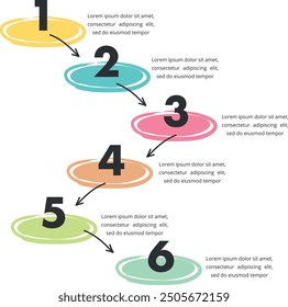 Set of infographic templates with hand drawn elements, flowchart, circle diagram, process, steps and options, vector eps10 illustration