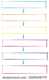 Conjunto de modelos infográficos com elementos desenhados à mão, fluxograma, diagrama de círculo, processo, etapas e opções, vetor eps10 ilustração