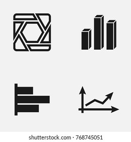 Set of infographic  vector icons.