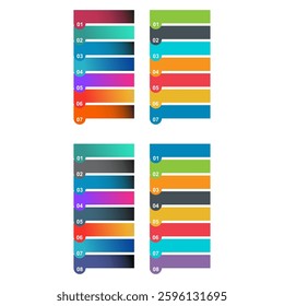 Set of infographic vertical diagram, business information design, chart vector illustration .