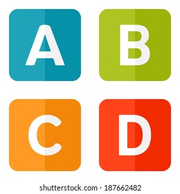 Set Infographic web icons or flat design elements. Eps 10 vector illustration. Used transparency layers for elements of layout