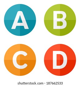 Set Infographic web icons or flat design elements. Eps 10 vector illustration. Used transparency layers for elements of layout