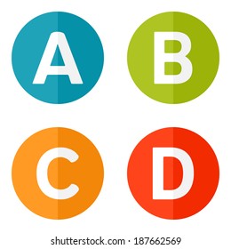 Set Infographic web icons or flat design elements. Eps 10 vector illustration. Used transparency layers for elements of layout
