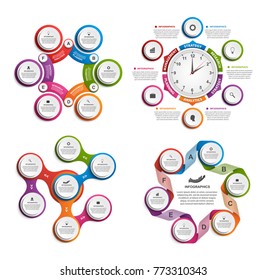 Set of infographics. Design elements. Infographics for business presentations or information banner.